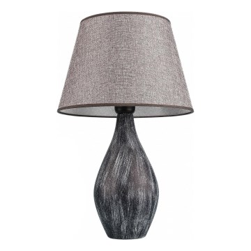 Stona lampa RAMZES 1xE27/40W/230V siva