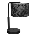 Stona lampa SATINO 1xE27/60W/230V crna/siva
