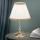 Stona lampa TONIA 1xE27/60W/230V pr. 25 cm bela/bronzana