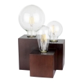 Stona lampa VINCENT 3xE27/15W/230V bukovo drvo