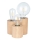 Stona lampa VINCENT 3xE27/15W/230V hrast