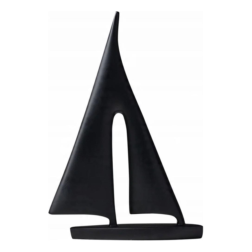 Stoni ukras 21 cm, smola/crna