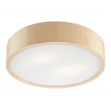 Stropna lampa NATURAL 2xE27/60W/230V prečnik 37 cm borovina