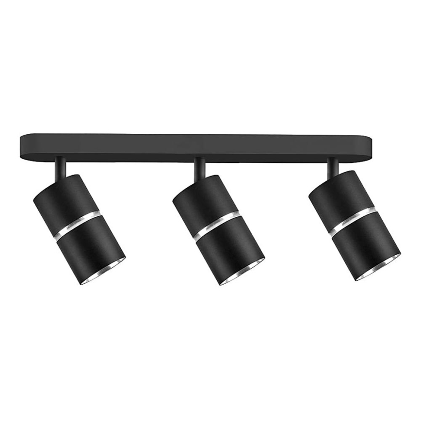 Stropna spot svetiljka BAMBOO 3xGU10/10W/230V crna