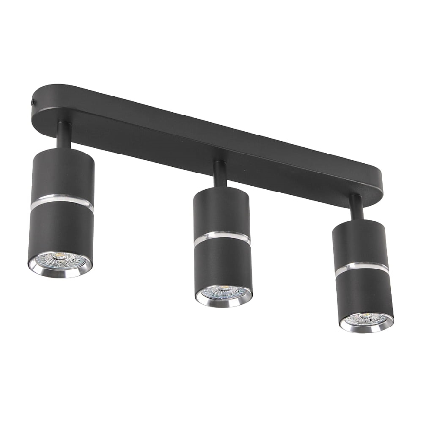 Stropna spot svetiljka BAMBOO 3xGU10/10W/230V crna