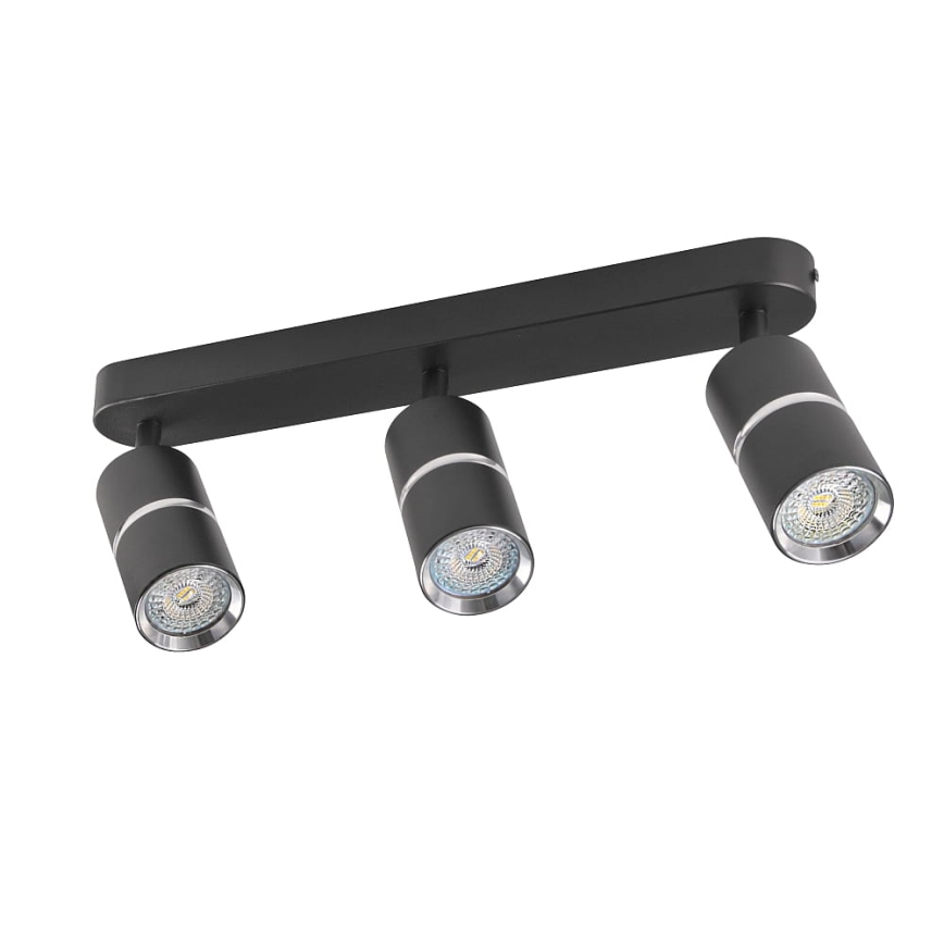 Stropna spot svetiljka BAMBOO 3xGU10/10W/230V crna