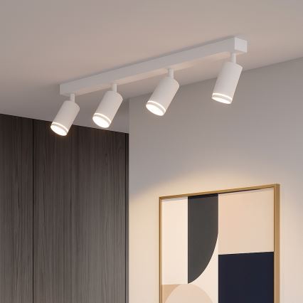 Stropna spot svetiljka PIPE 4xGU10/10W/230V, bela