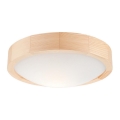 Stropna svetiljka NATURAL SLIM 1xE27/60W/230V prečnik 27 cm borovina