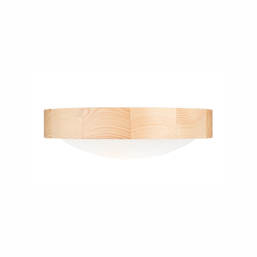 Stropna svetiljka NATURAL SLIM 1xE27/60W/230V prečnik 27 cm borovina