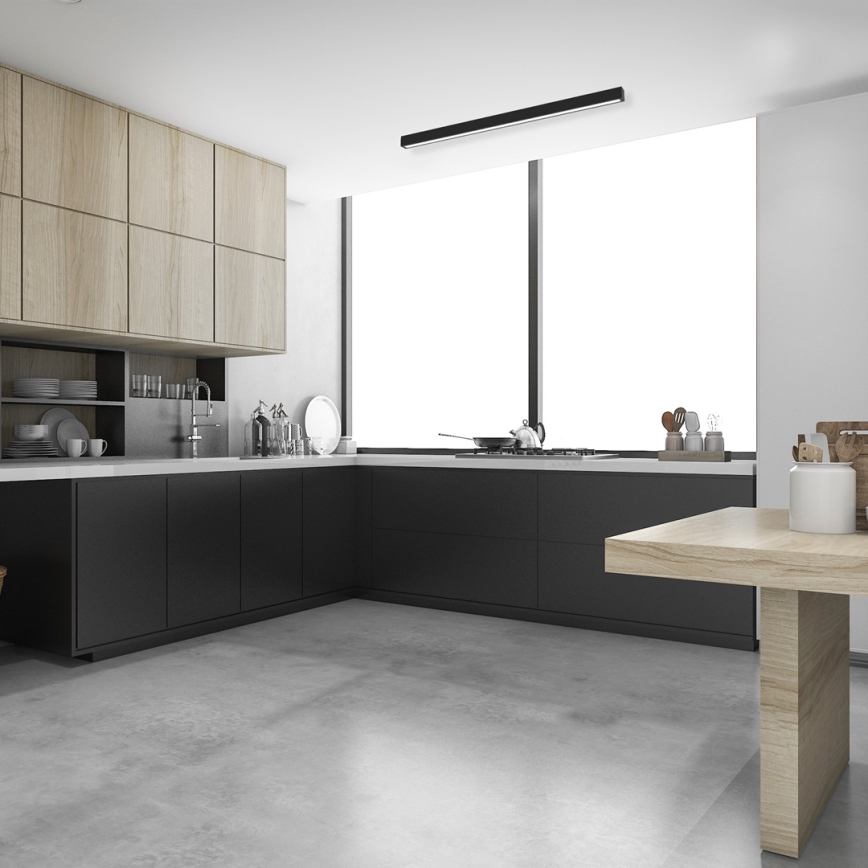 Stropna svjetiljka LUNGO T8 1xG13/18W/230V crna