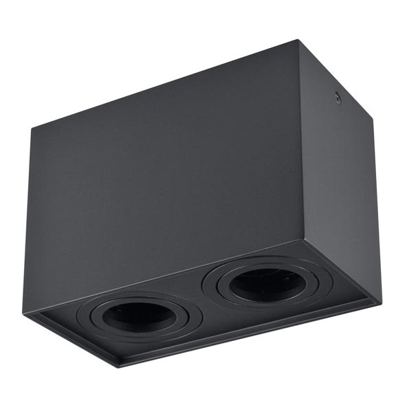 Stropni spot HADAR Q2 2xGU10/10W/230V crni