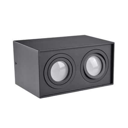 Stropni spot HADAR Q2 2xGU10/10W/230V crni