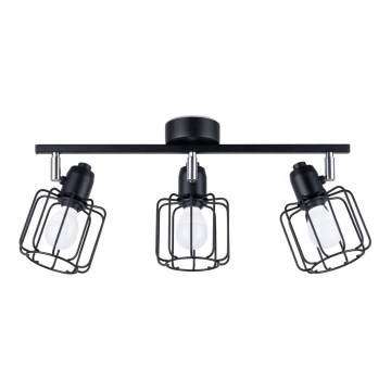 Stropno spot svetlo BELUCI 3xE14/40W/230V crna