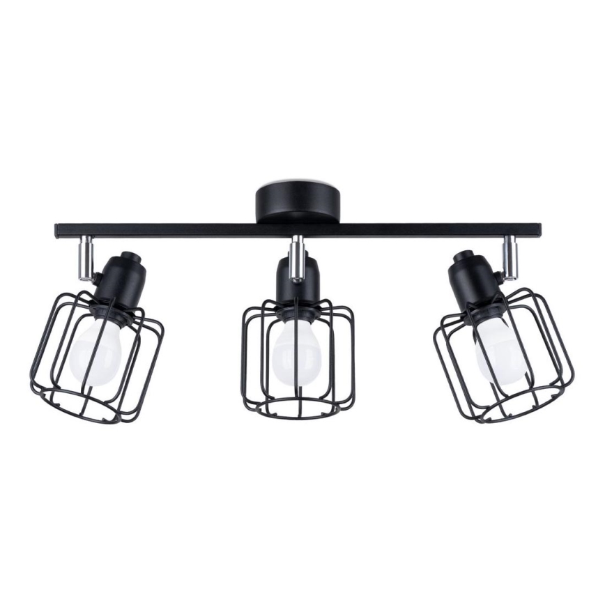 Stropno spot svetlo BELUCI 3xE14/40W/230V crna