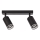 Stropno spot svetlo PIPE 2xGU10/10W/230V crna