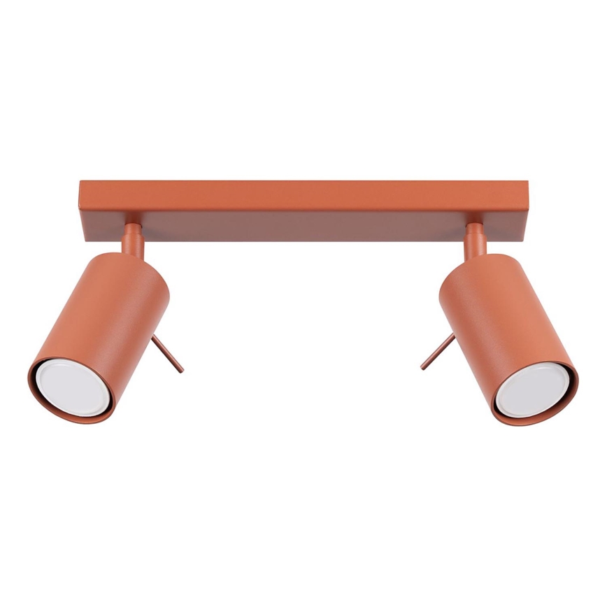 Stropno spot svetlo RING 2xGU10/10W/230V crveno