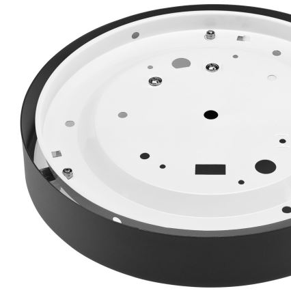 Stropno svetlo JONAS 1xE27/60W/230V prečnik 26 cm crna