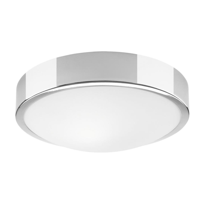 Stropno svetlo JONAS 1xE27/60W/230V prečnik 26 cm sjajni hrom