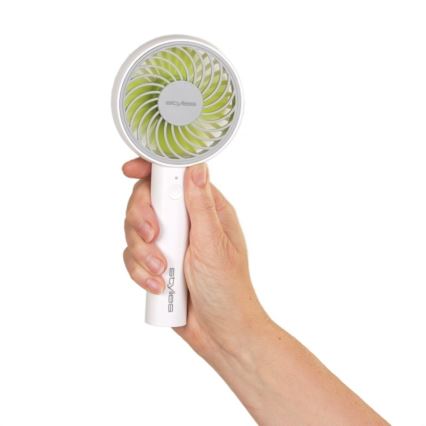 Stylies - Punjivi ručni ventilator LACERTA 4W/5V 2500 mAh beli