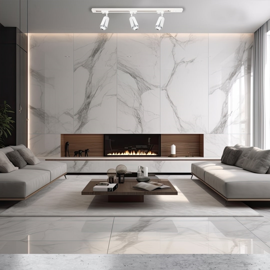 Svetiljka za šinski sistem FLOWER 1xGU10/8W/230V bela