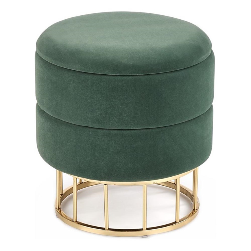 Tabure MINTY prečnika 37 cm zelena/zlatna