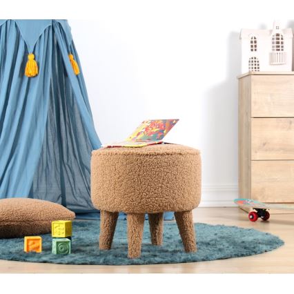 Tabure PIXI, prečnik 38 cm, braon