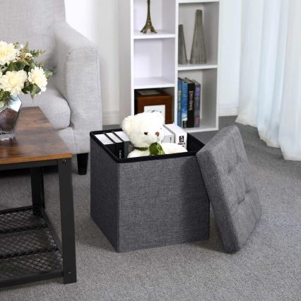 Tabure SULTAN 38x38 cm siva