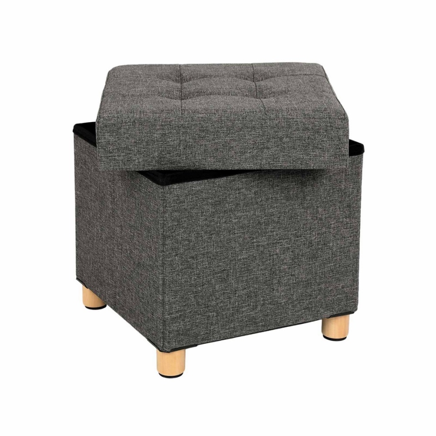 Tabure SULTAN 38x40 cm tamno siva