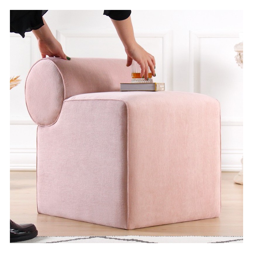 Tabure TIKI 47x45 cm ružičasta