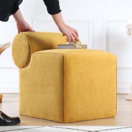 Tabure TIKI 47x45 cm žuta