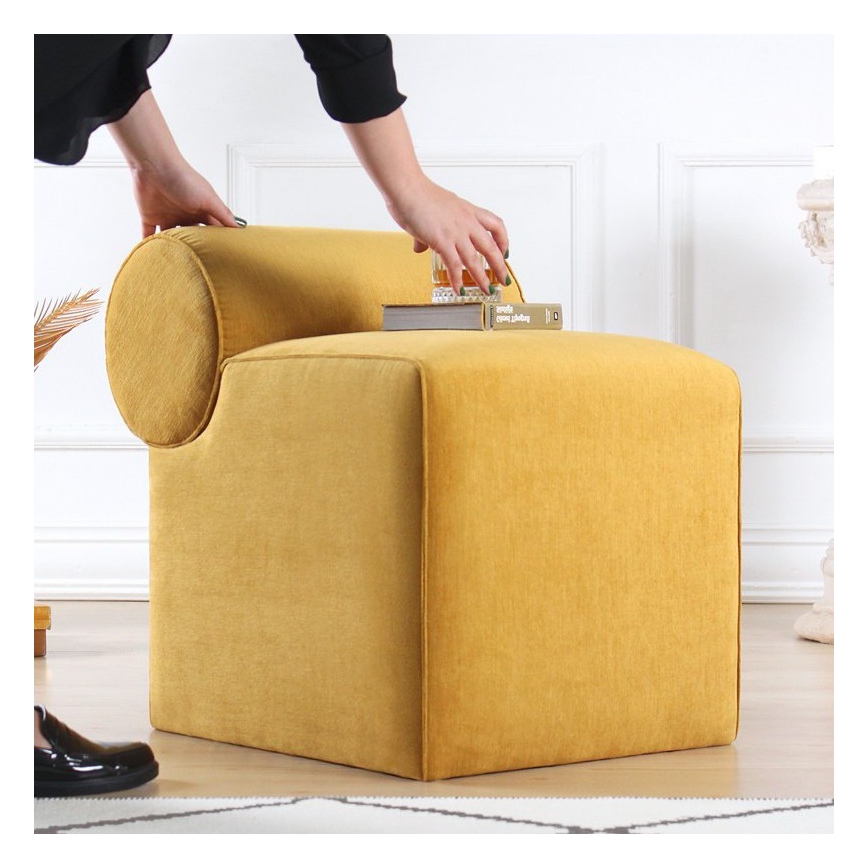 Tabure TIKI 47x45 cm žuta