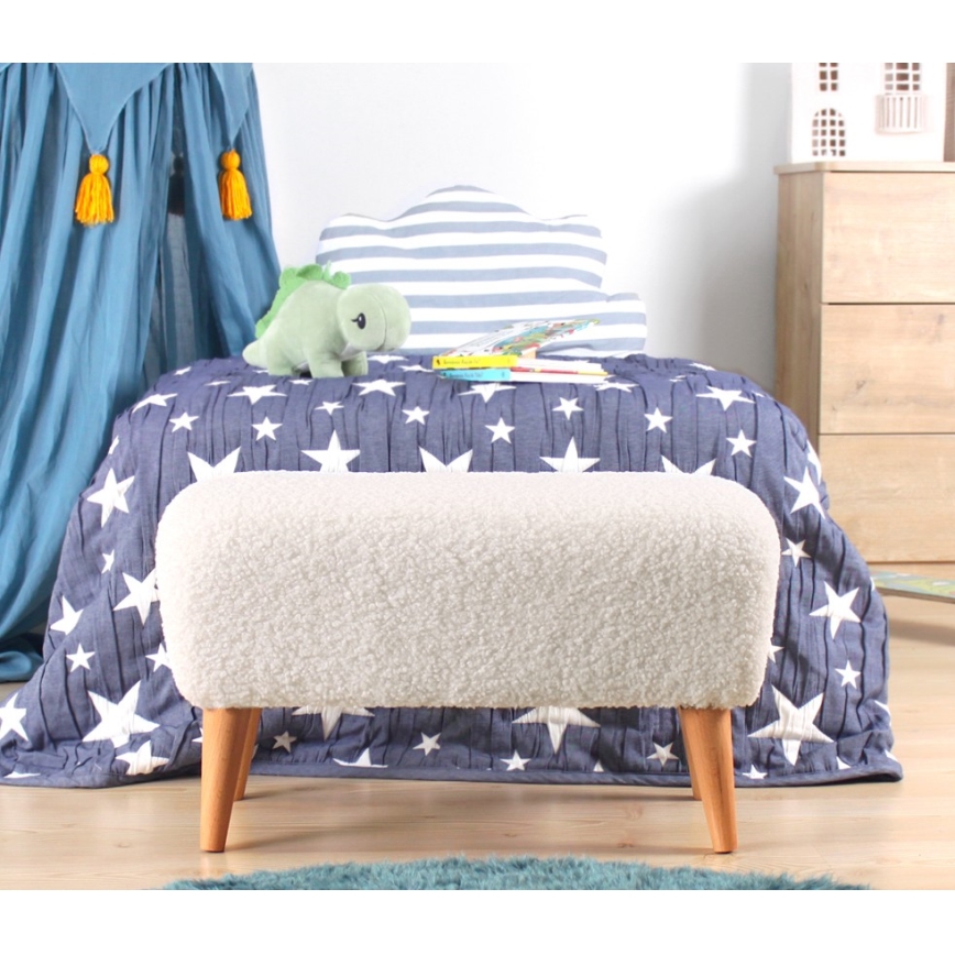 Taburet PIXI 32x61 cm bela