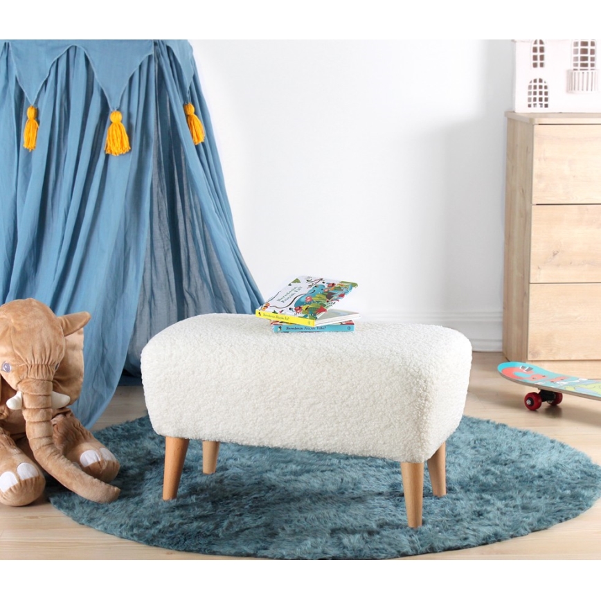 Taburet PIXI 32x61 cm bela