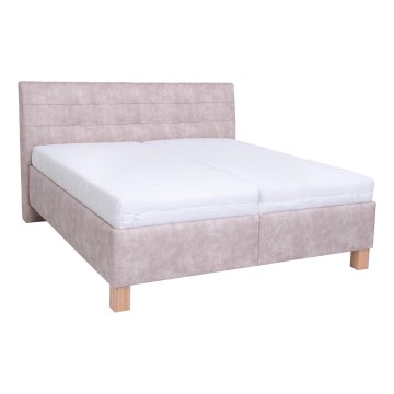 Tapaciran krevet sa prostorom za odlaganje bez dušeka VIOLET 180x200 cm bež