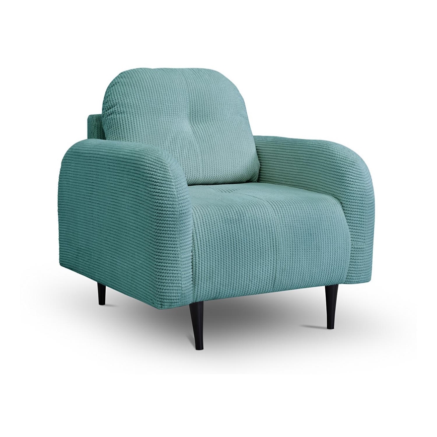 Tapacirana fotelja CLOUDY tirkizna