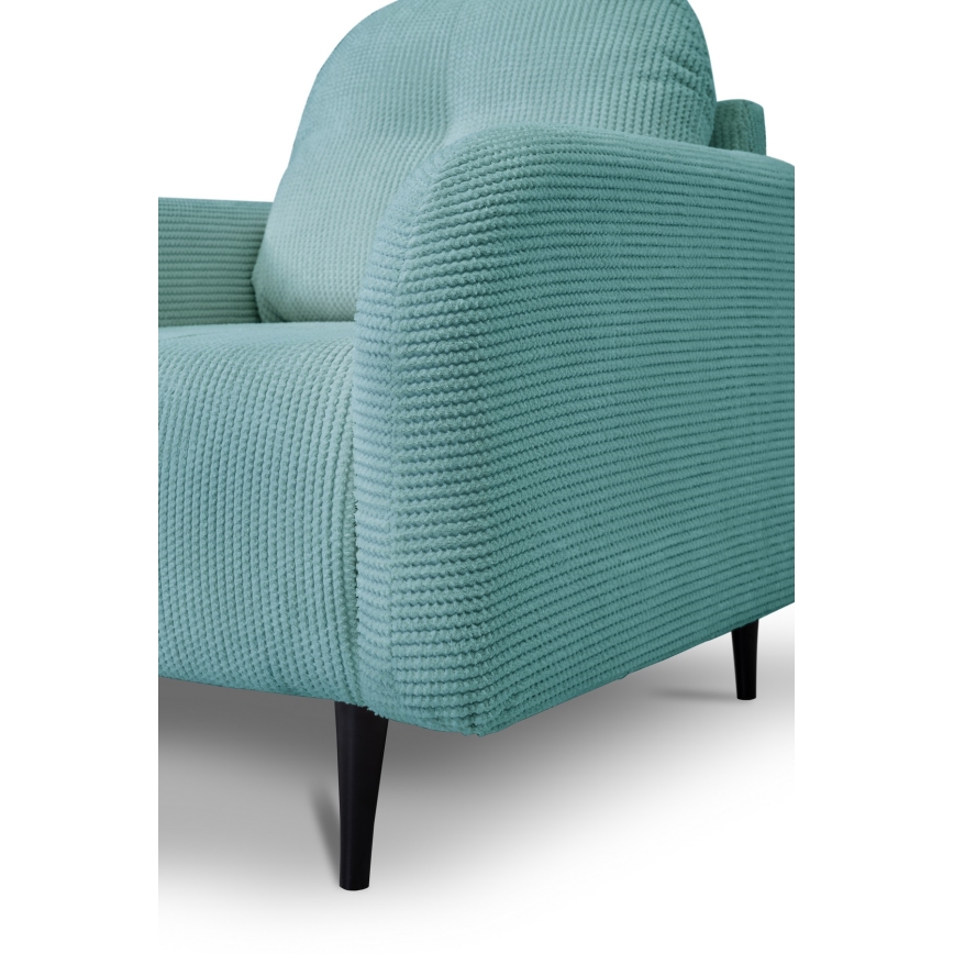 Tapacirana fotelja CLOUDY tirkizna