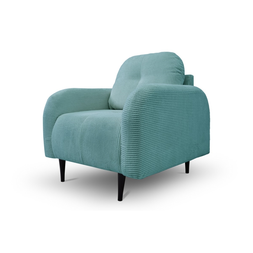 Tapacirana fotelja CLOUDY tirkizna