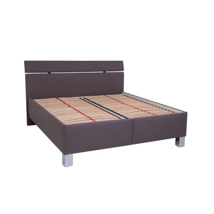 Tapacirani krevet ALIS 180x200 cm sa prostorom za odlaganje, bez dušeka, braon