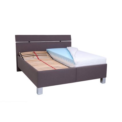 Tapacirani krevet ALIS 180x200 cm sa prostorom za odlaganje, bez dušeka, braon
