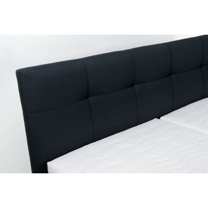 Tapacirani krevet MARIA 160x200 cm sa dušekom i prostorom za odlaganje, antracit