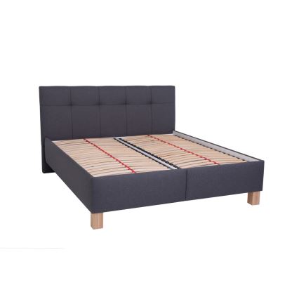 Tapacirani krevet MARIA 160x200 cm sa dušekom i prostorom za odlaganje, siva