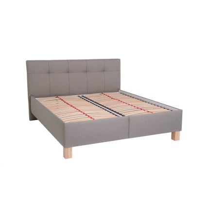 Tapacirani krevet MARIA 160x200 cm sa dušekom i prostorom za odlaganje, taupe