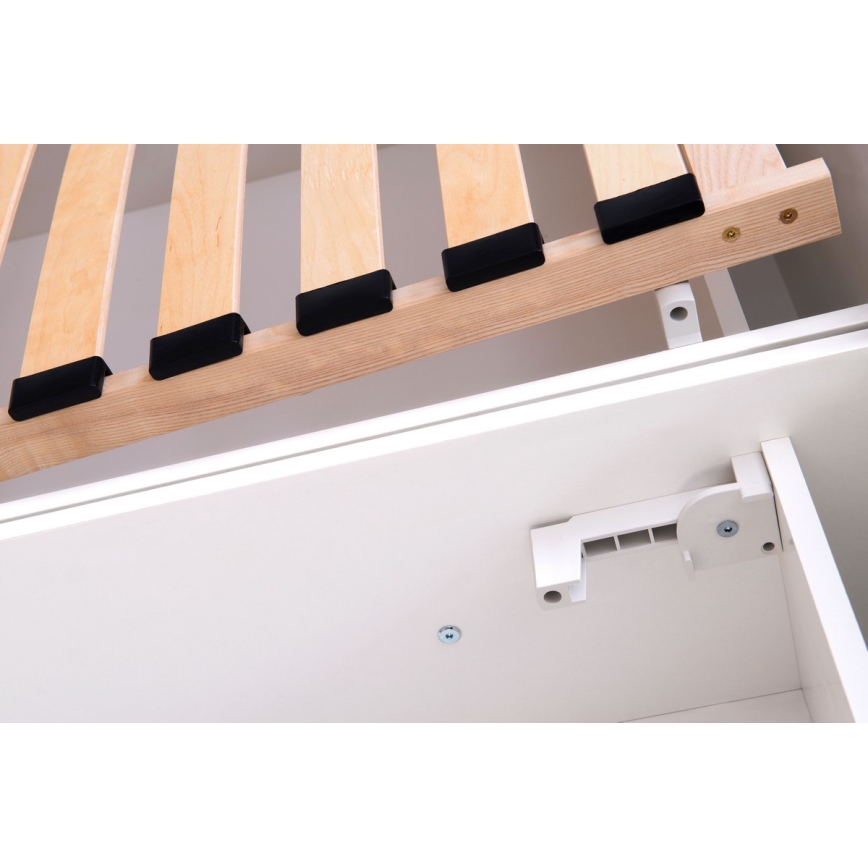 Tapacirani krevet MARIA ONE 90x200 cm sa prostorom za odlaganje, bez dušeka, siva