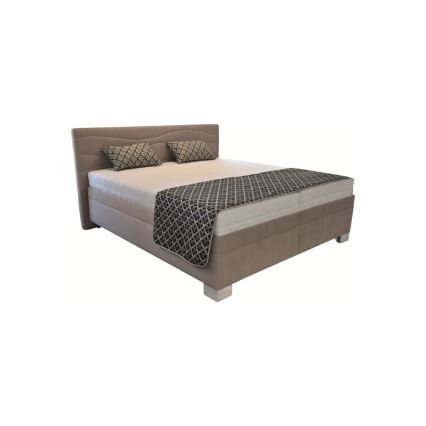 Tapacirani krevet sa dušekom WINDSOR 180x200 cm, bež