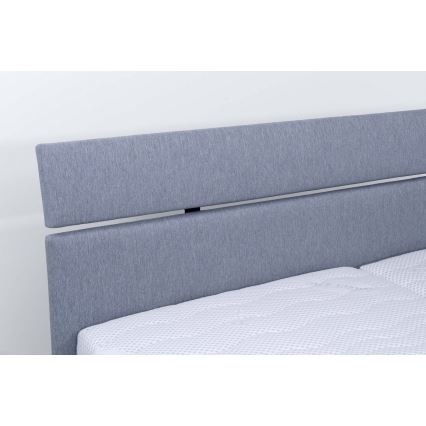 Tapacirani krevet sa prostorom za odlaganje bez dušeka ALIS 180x200 cm svetlosiv