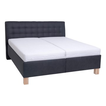 Tapacirani krevet sa prostorom za odlaganje bez dušeka VIOLET 160x200 cm antracit