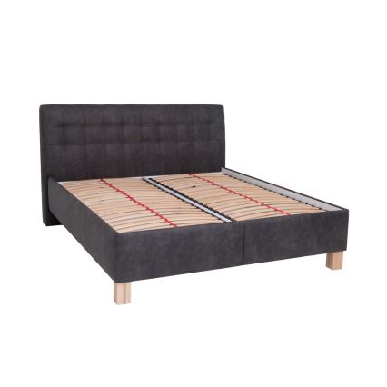 Tapacirani krevet sa prostorom za odlaganje bez dušeka VIOLET 160x200 cm tamno siva