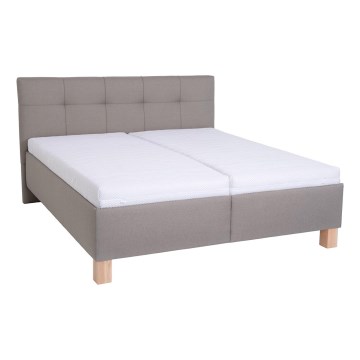 Tapacirani krevet sa ugrađenim prostorom za odlaganje, bez dušeka MARIA 180x200 cm taupe