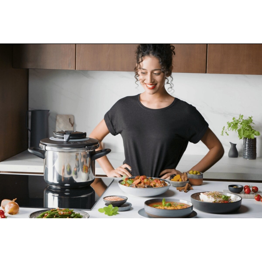 Tefal - Ekspres lonac 6 l CLIPSO+ CHEF od nerđajućeg čelika