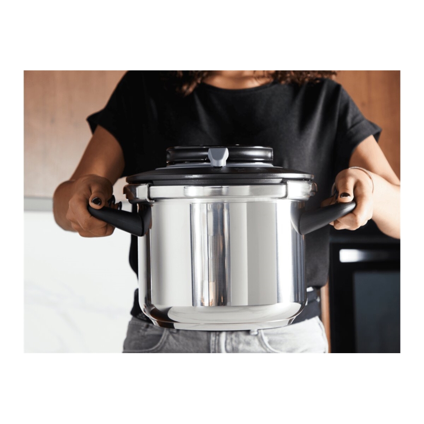Tefal - Ekspres lonac 6 l CLIPSO+ CHEF od nerđajućeg čelika